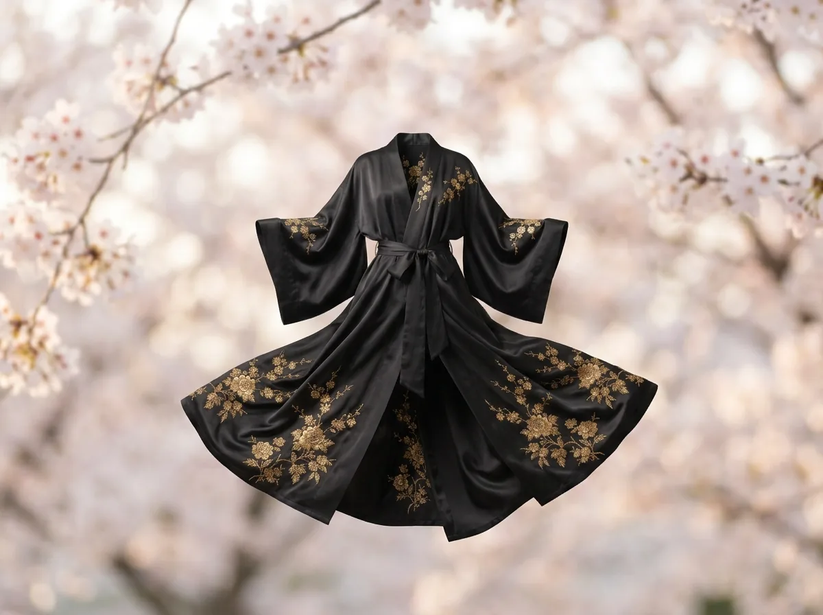 Шёлковое кимоно Silk Atelier